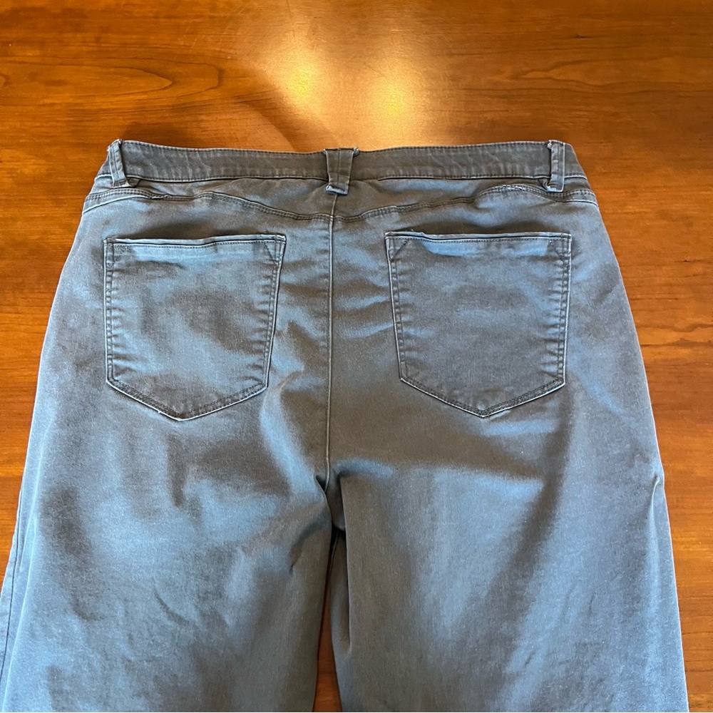 “Ab” Solution Jeans Ankle Skinny Wit & Wisdom gray pant Women’s Size 14 - Picture 8 of 13